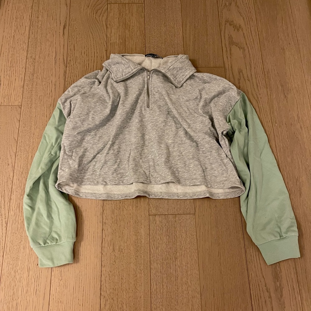 Grey Bandit Quarter-Zip Sweater
